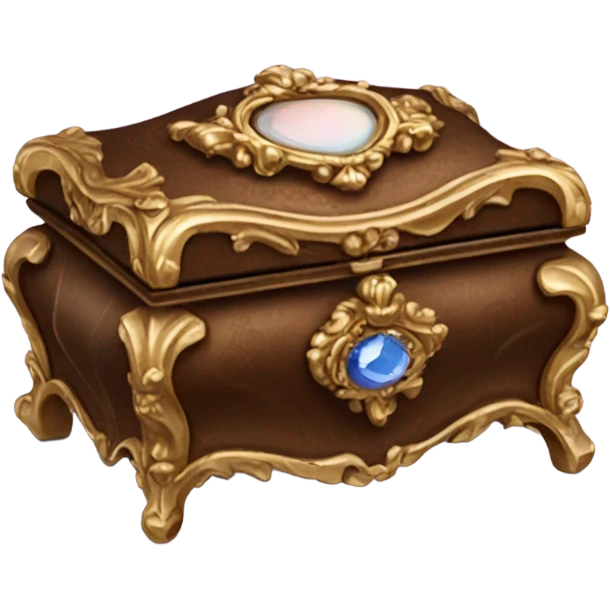 rococo brown jewelry box emoji