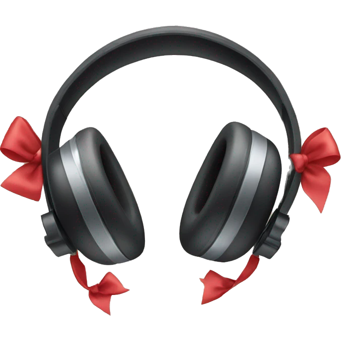 headphones with bows emoji