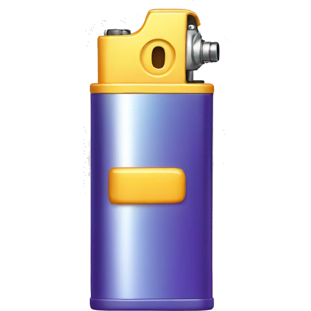 lighter with a waterpistol emoji