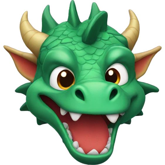 Dragon with moustache emoji