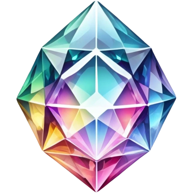Ornate colourful crystal emoji