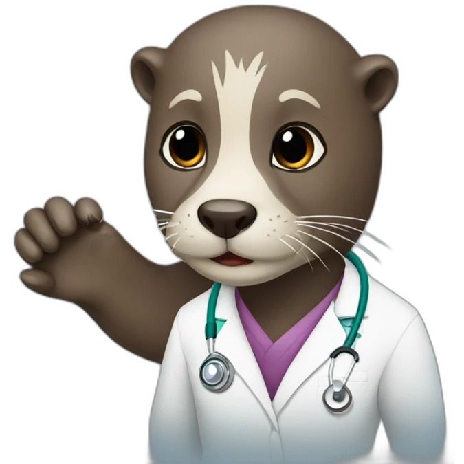 otter doctor emoji