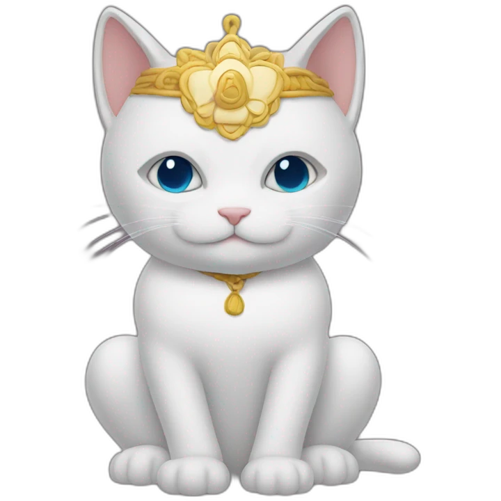 a spiritual cat emoji