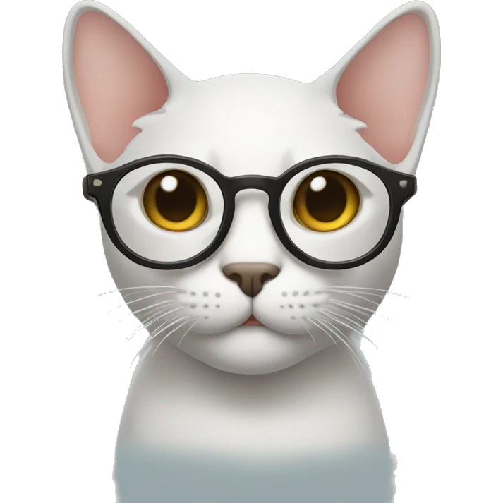 Gato con lentes emoji