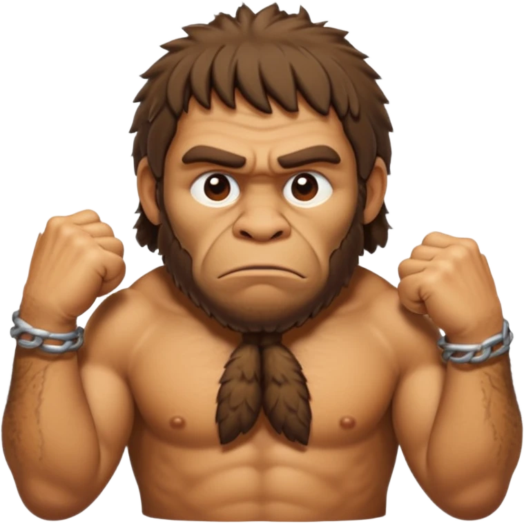 Can you make a emoji of a dumb Neanderthal  with his knuckles dragging on the ground? emoji