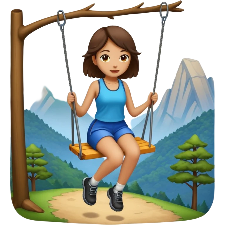 swing hike mixed girl  emoji