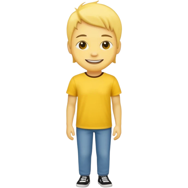 Star with a human full body yellow skin emoji