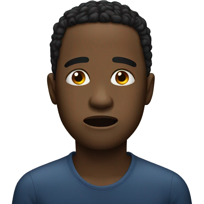 black man crying  emoji