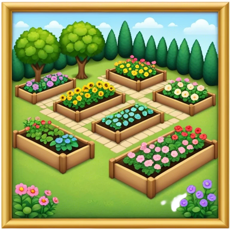 garden beds  emoji