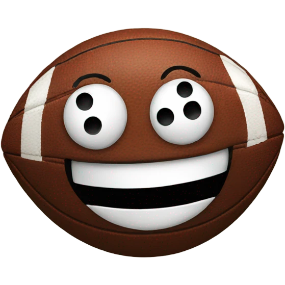 Football smiling emoji