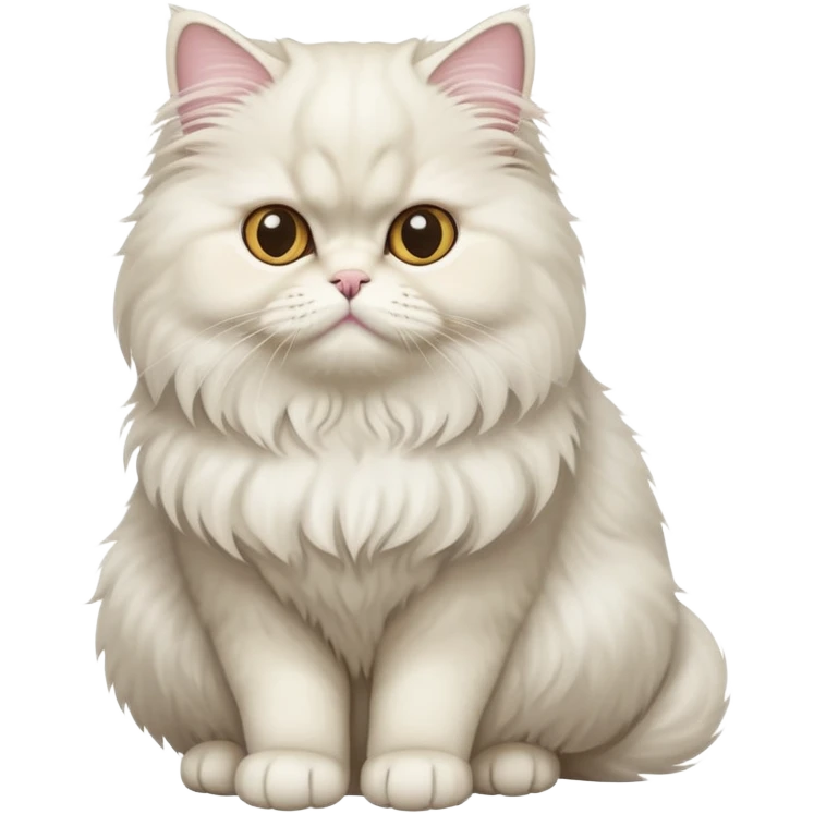 Persian cat sitting full body emoji