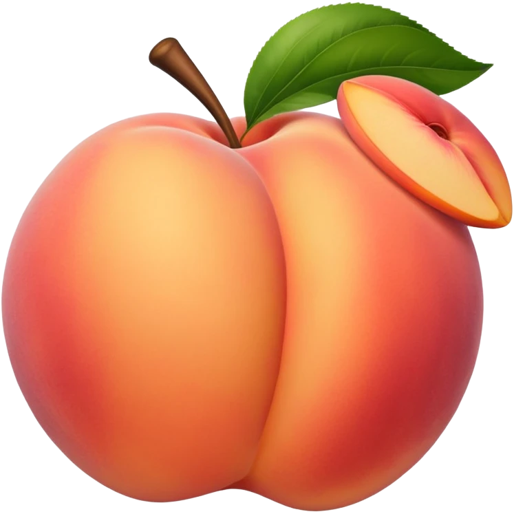 Spanking a peach emoji