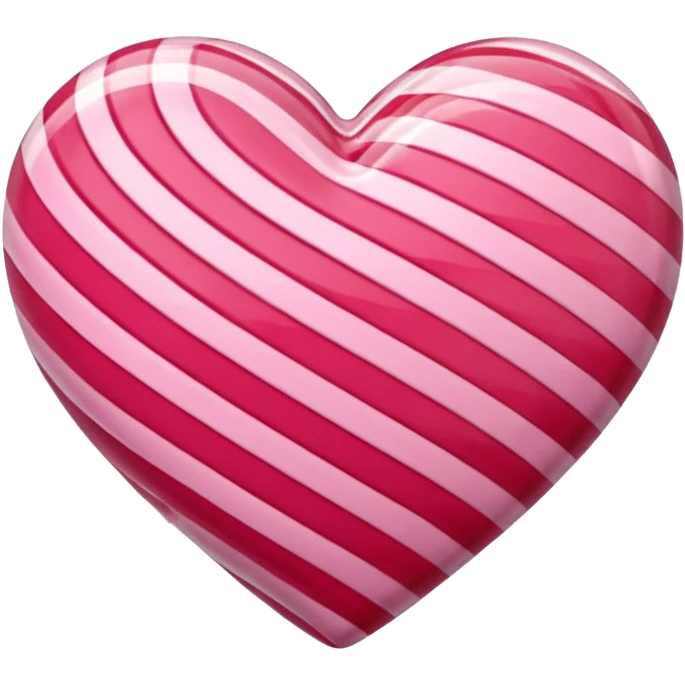 heart with a candy stripe emoji