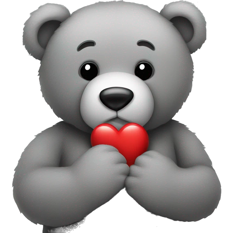 grey-teddy-bear-hugging-heart  emoji