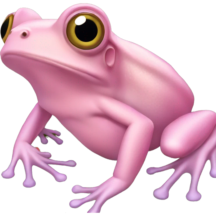 Pink tree frog emoji
