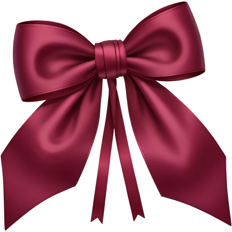burgandy bow emoji