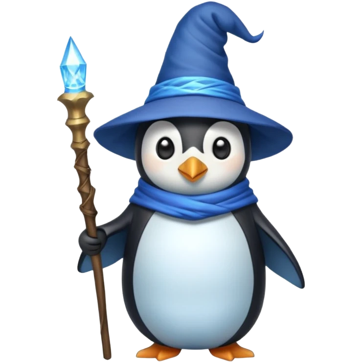 Penguin Wizard emoji