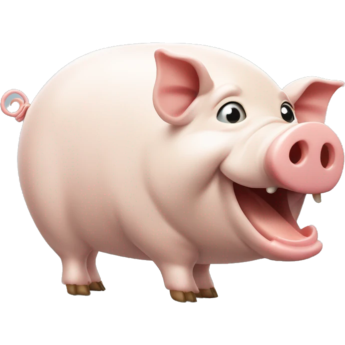 Cochon avec un queux de poisson emoji