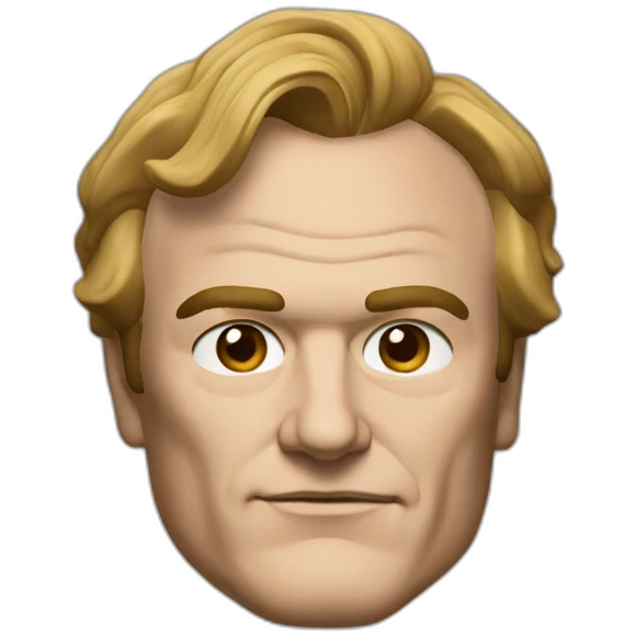 tarantino quentin portrait, front view emoji