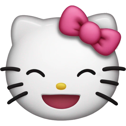 hello kitty kissy face emoji