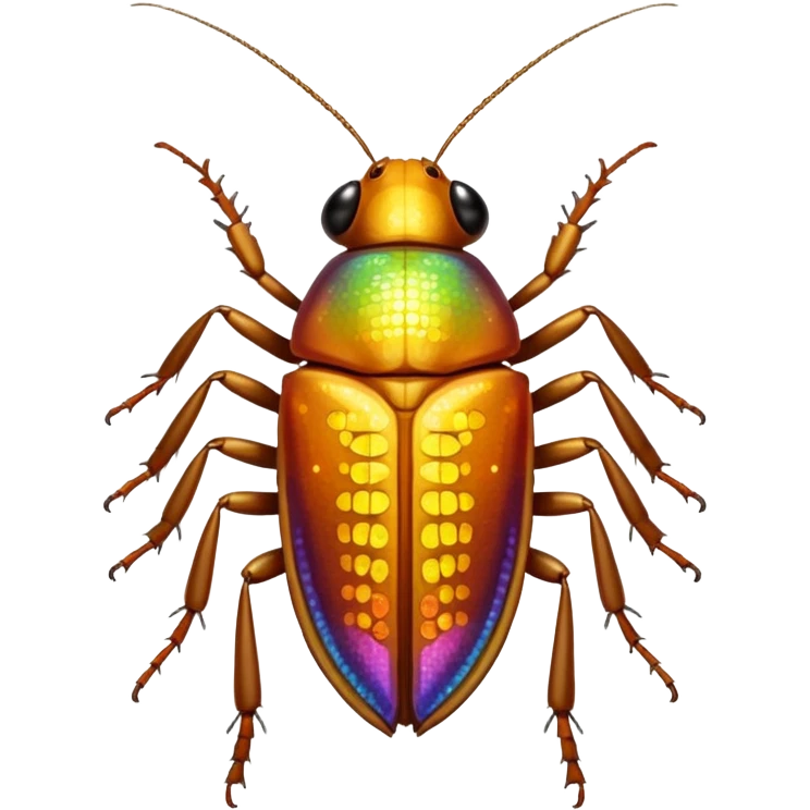 yellow bedazzled cockroach emoji
