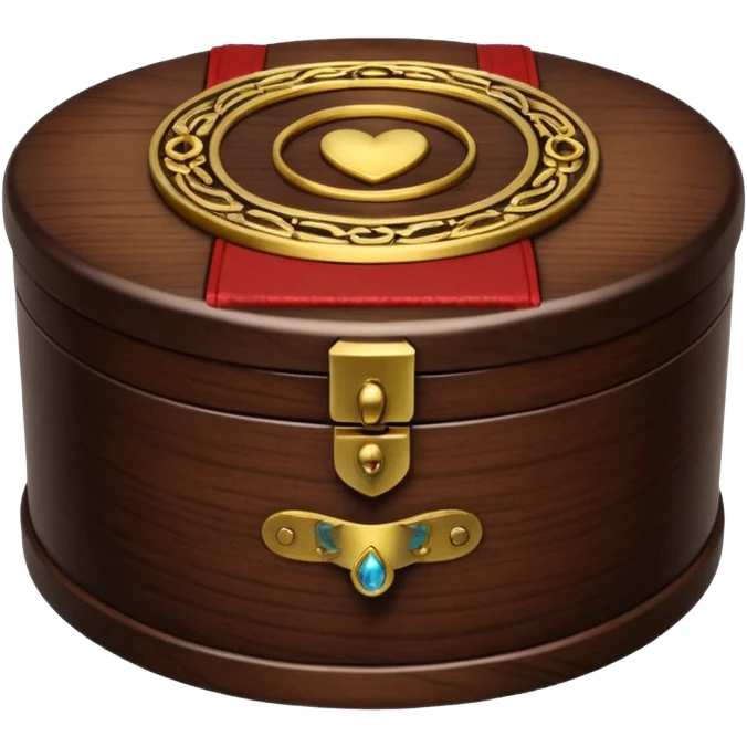  драгоценная шкатулка круглая для украшений emoji