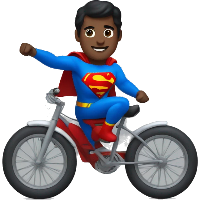 superman on a bike  emoji