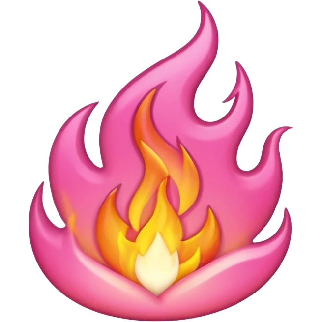 Lửa màu hồng  emoji