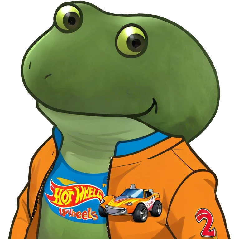 wearing a hot wheels shirt jacket emoji