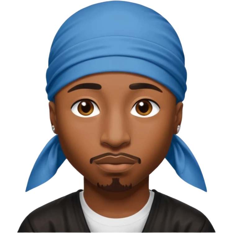 2Pac only face and durage emoji