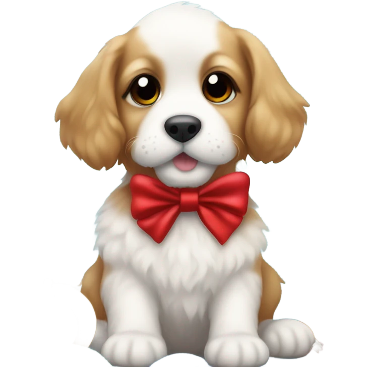 Christmas puppy emoji
