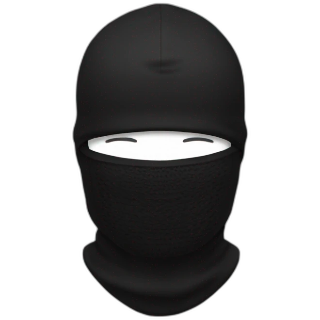 Balaclava black emoji