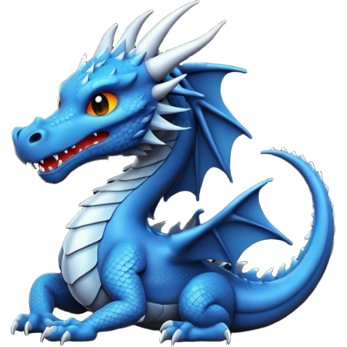 iOS emoji, minimal dragon symbol, dark fantasy, line icon emoji