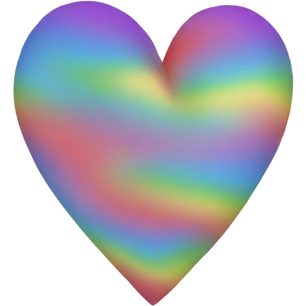 Rainbow heart emoji