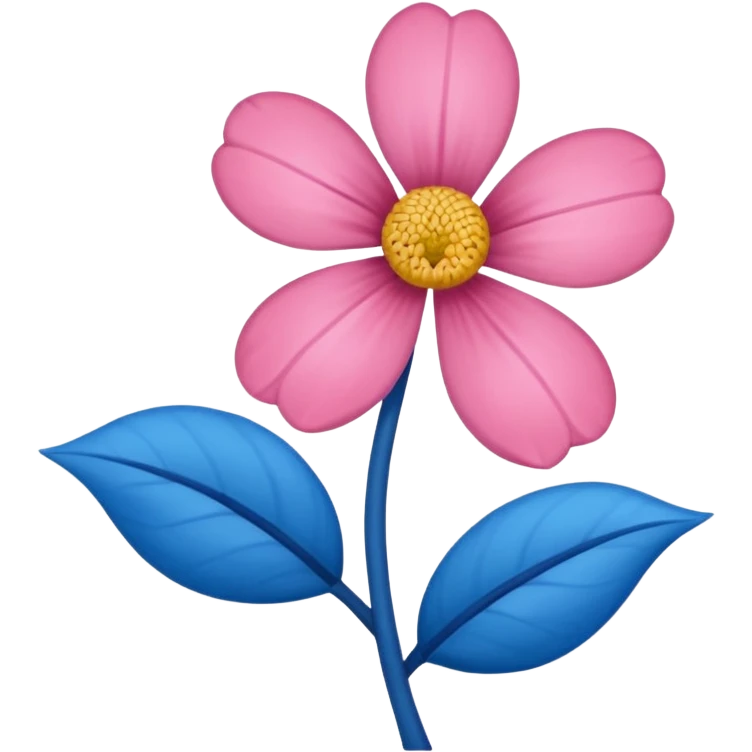 Apena faça uma Flor de uma cor azul q nem uma rosa mucha emoji