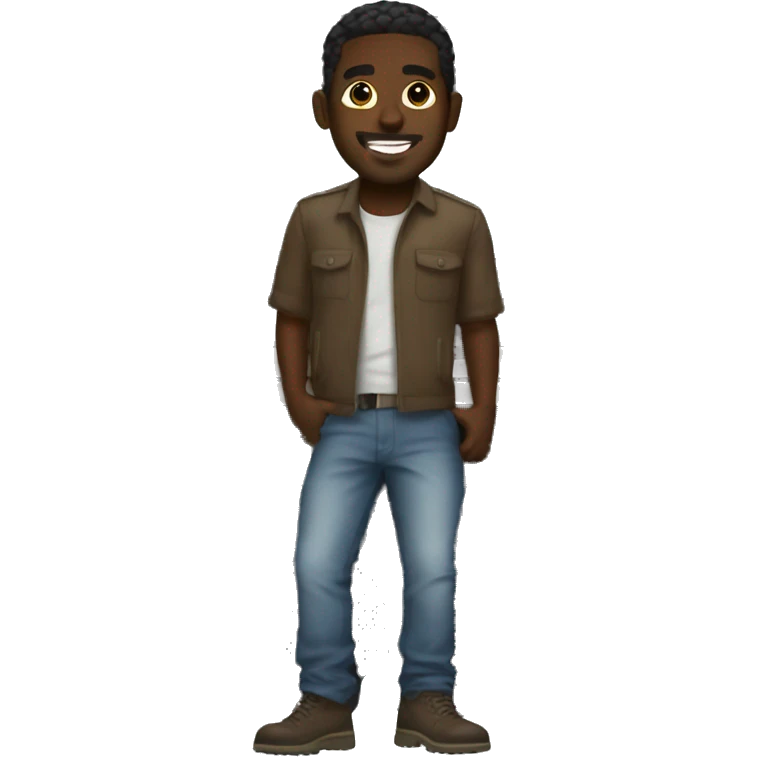 Black guy with g wagon emoji