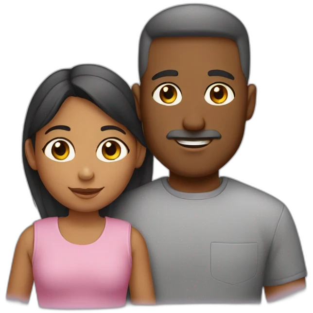 padre e hija jovenes emoji