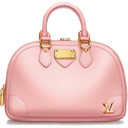 Light pink Louis Vuitton purse emoji
