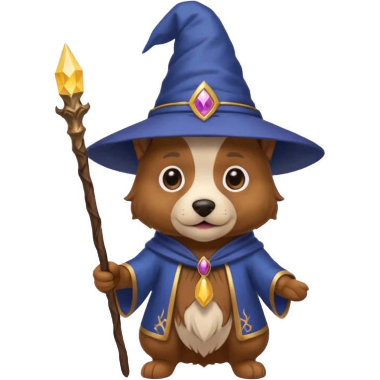 Dog wizard emoji