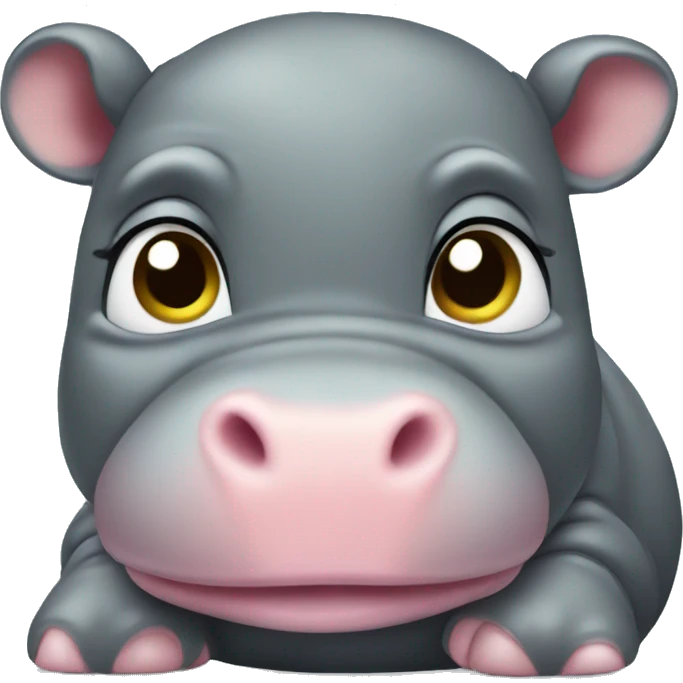 Moodeng baby hippo emoji
