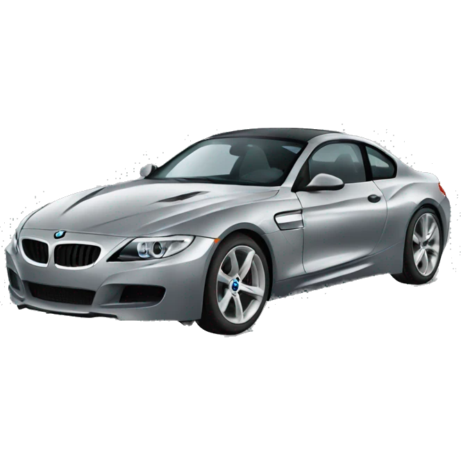 Grey bmw sports car emoji