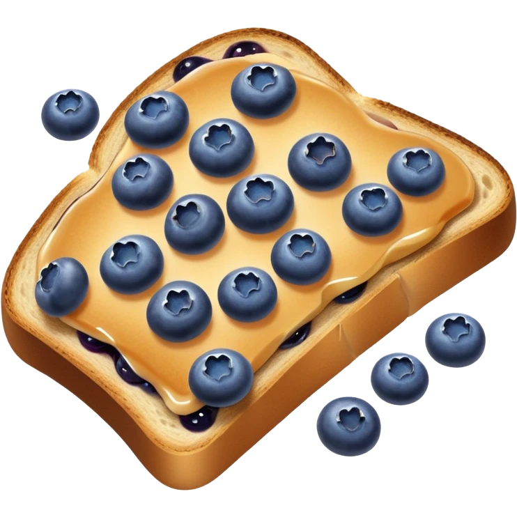 Blueberry toast  emoji
