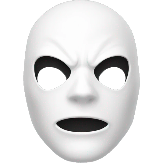 spiderman white mask emoji