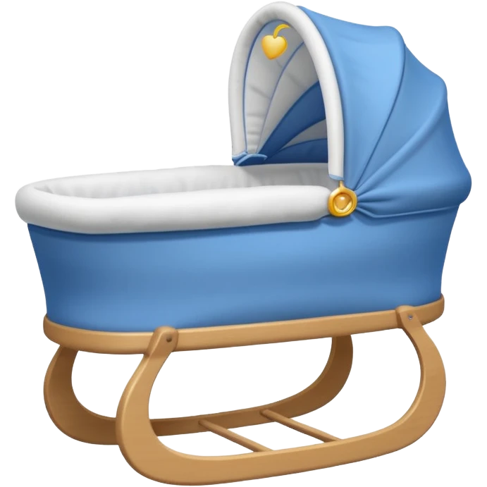 blue baby bassinet emoji