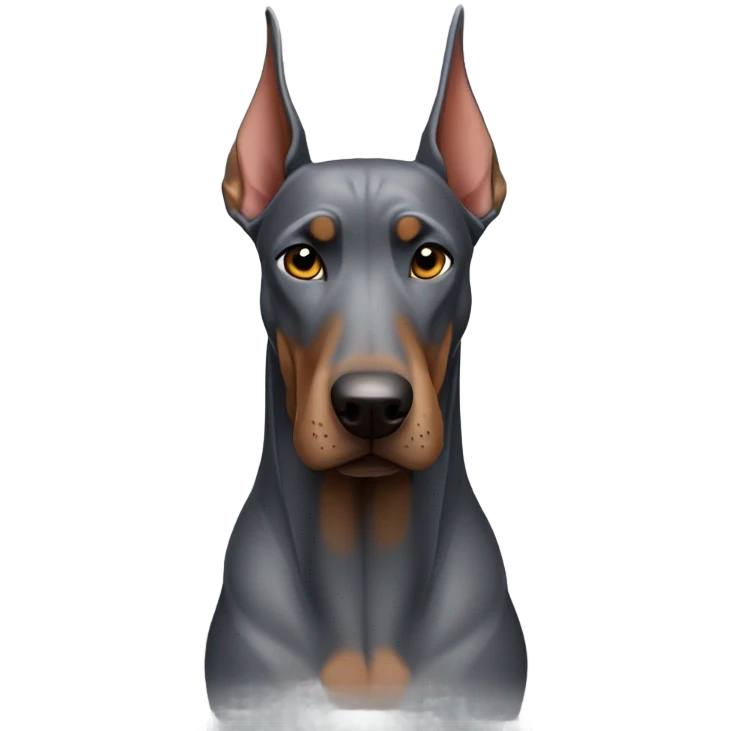 Gray Doberman  emoji