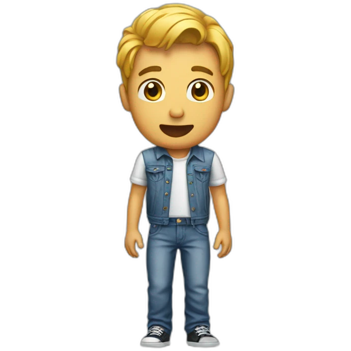 A man who peed his jeans emoji