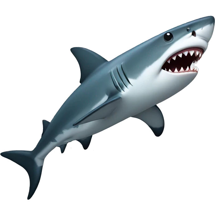 shark in a flat  emoji