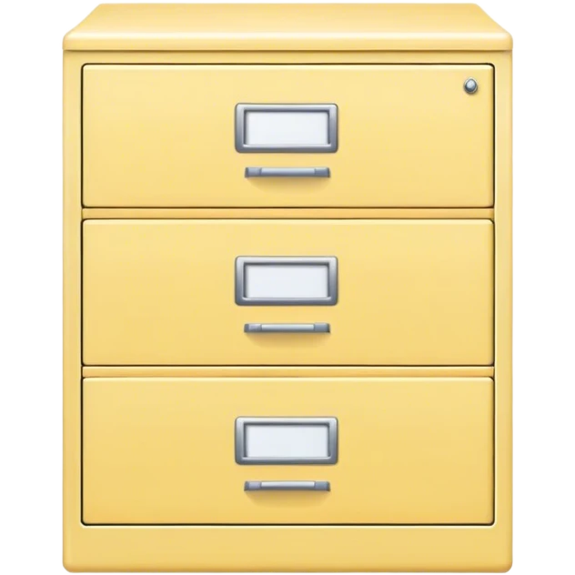 pastel yellow filing cabinet emoji