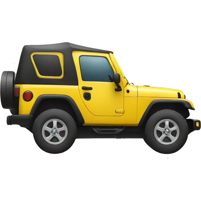 Yellow jeep emoji