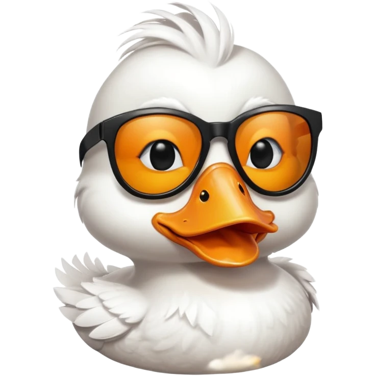 duck with black sun glasses emoji